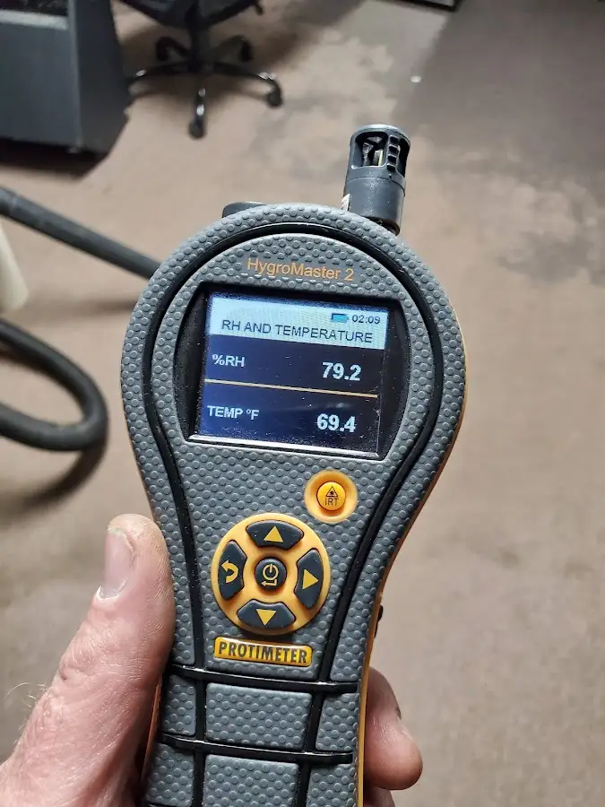 Moisture meter humidity assessment for Mold Remediation & Removal in Olive
